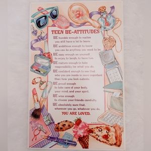 Teen Be-Attitude Plaque Wall Decor